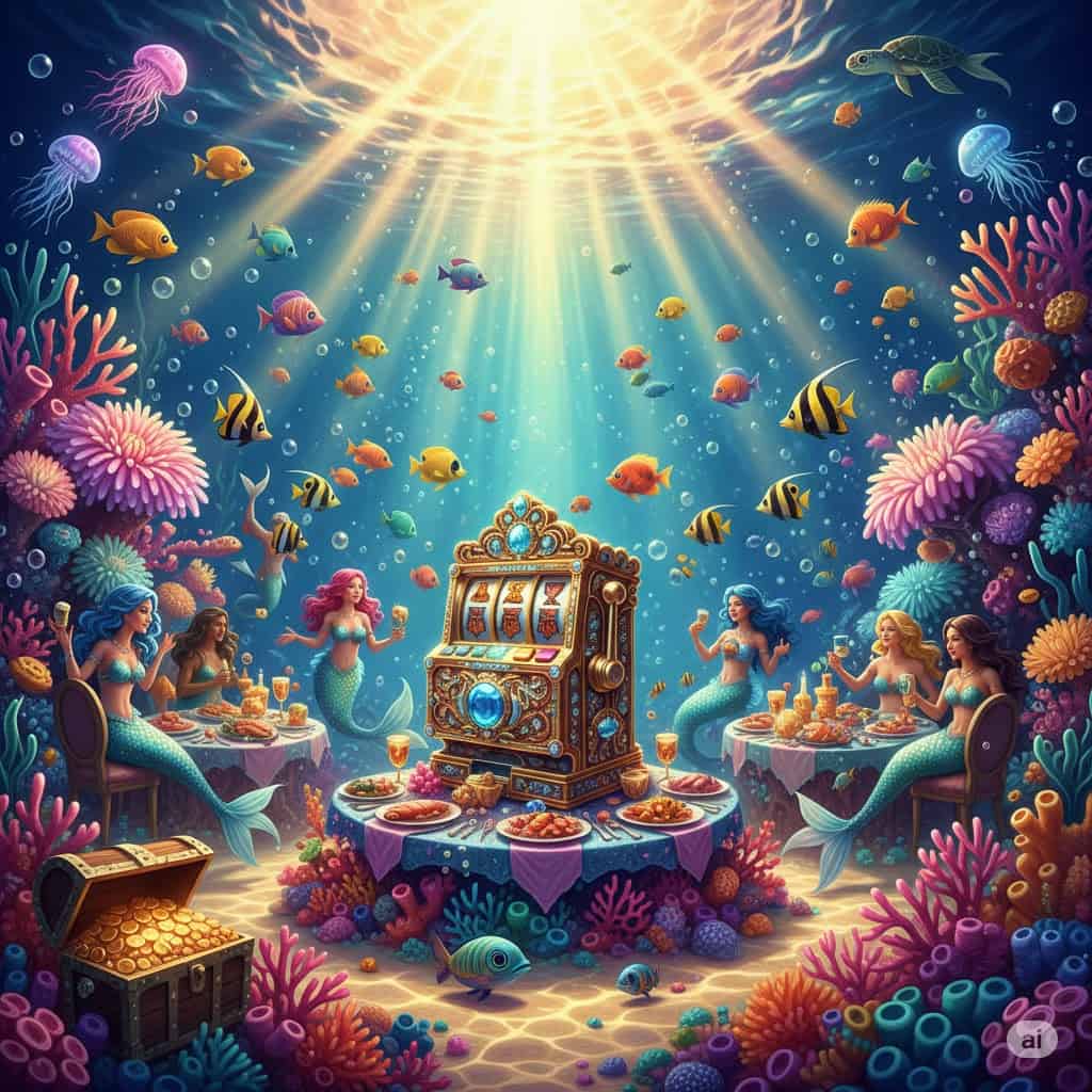 Slot bertema pesta laut karang